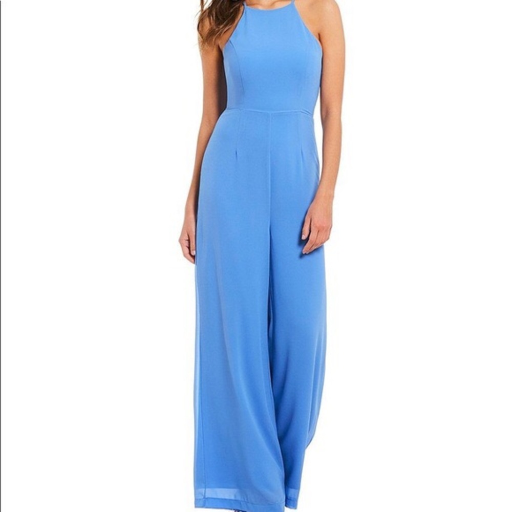 Wide leg blue jumpsuit, Gianni Bini, Large
